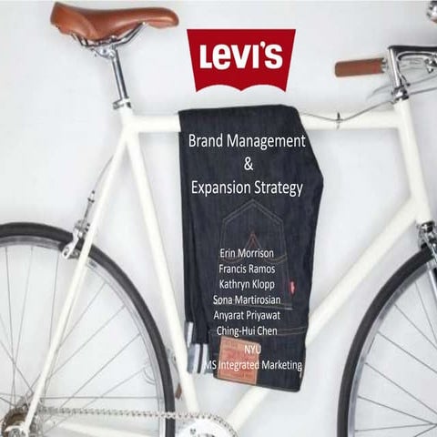 Levis Brand Management & Expansion Strategy