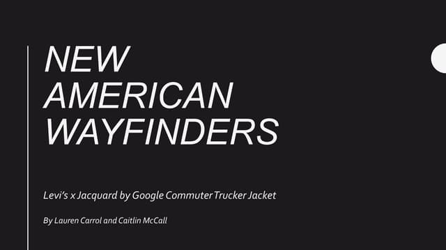 New American Wayfinders