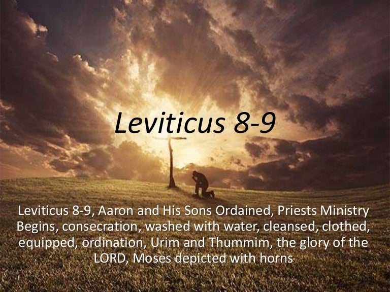 Leviticus 89, Aaron and His Sons Ordained, Priests Ministry Begins,