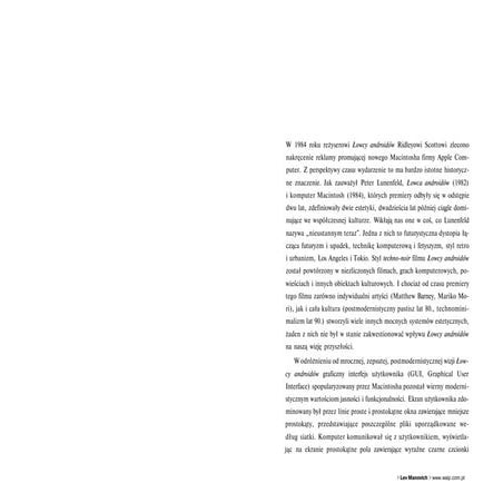 Lev manovich   język nowych mediów [interfejs]