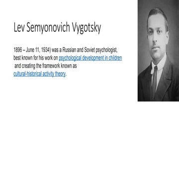 Lev Vygotsky's Sociocultural Theory of Cognitive Development: Key ...