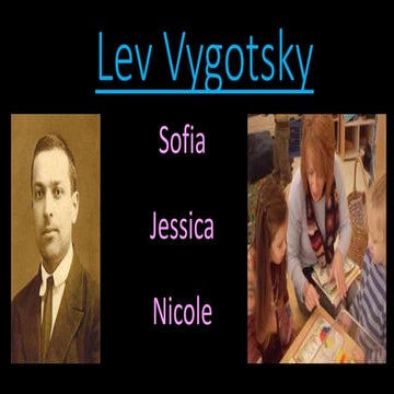 Lev vygotsky powerpoint
