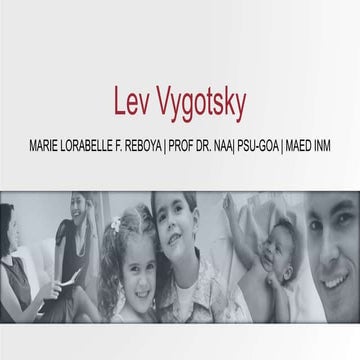 Lev vygotsky Theory of Development & Contribution to Educational Instructions