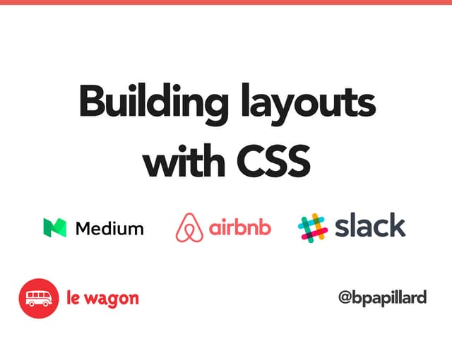 Building Layouts with CSS