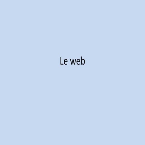 Le web