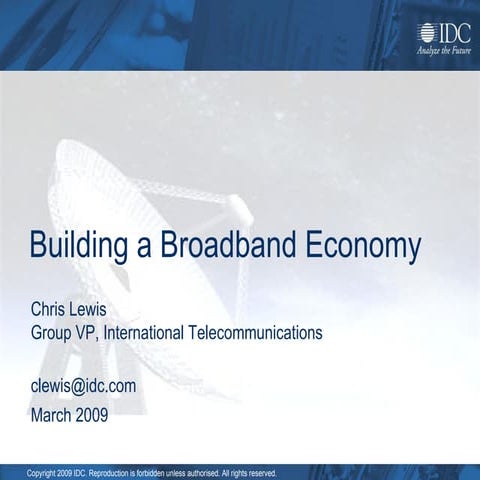 Chris Lewis - The Broadband Economy