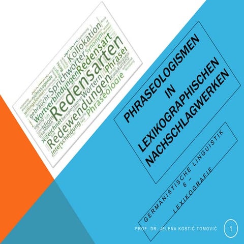 Phraseologische Wörterbücher und Kollokationswörterbücher