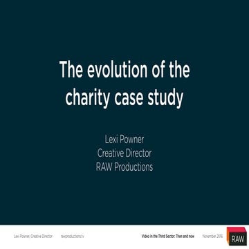 The evolution of the charity case study | PDF