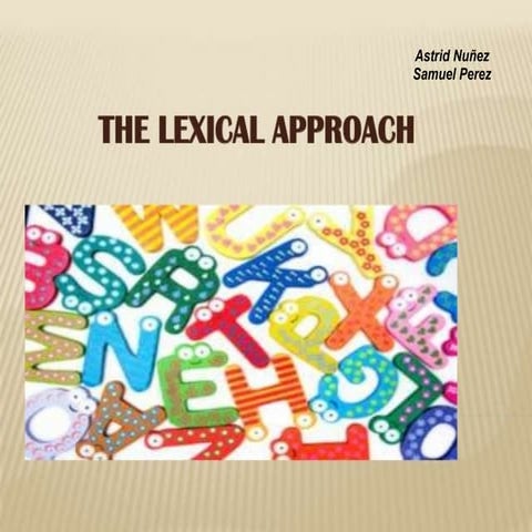 Lexical approach