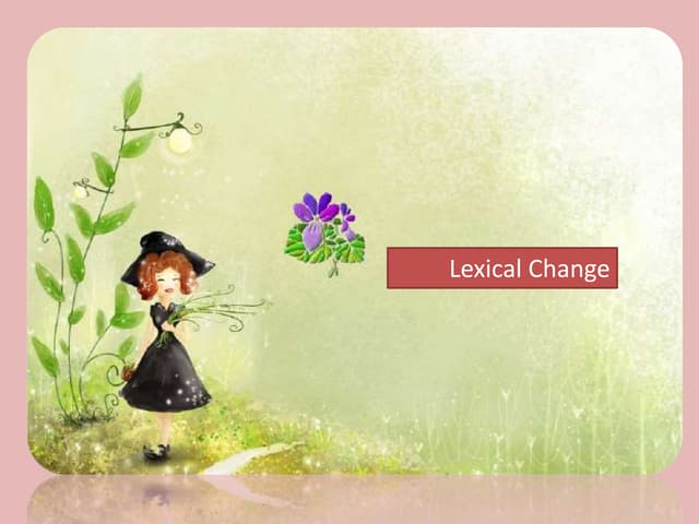 Lexical change 