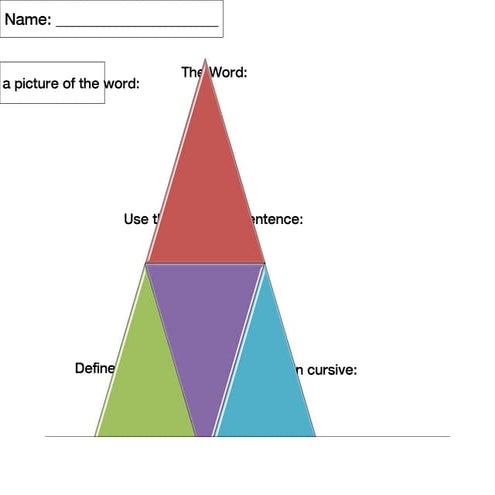 Vocabulary Squares Worksheet | PDF