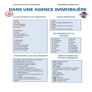 Lexique: dans une agence immobilièr...