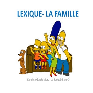 Lexique  la famille simpson