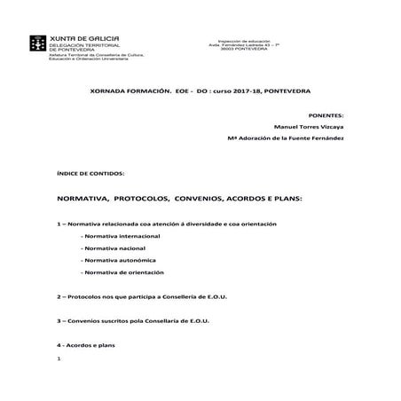 Lexislación Orientación Galicia