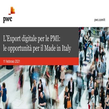 L'Export digitale per le PMI: le opportunità per il Made in Italy