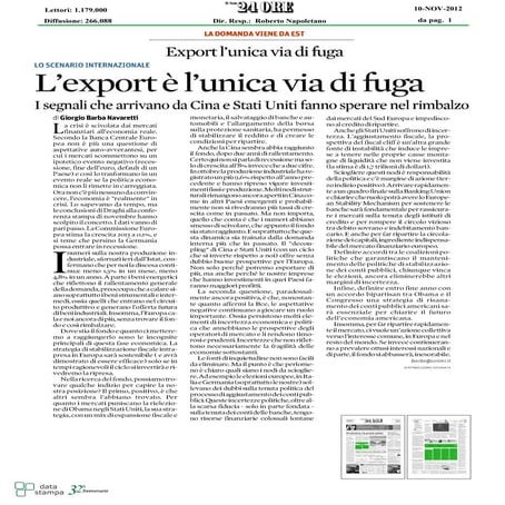 ICE i nuovi piani per l'export | PDF