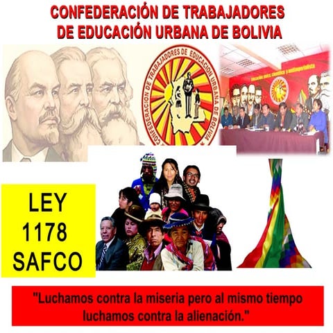 Diapositiva sobre la Ley 1178 Ley de Administración y Control ...