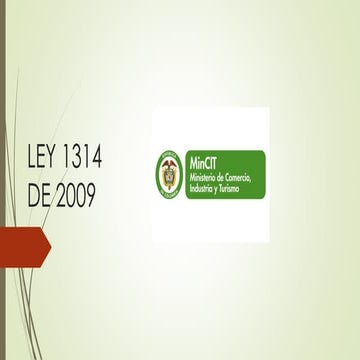 Ley 1314 de 2009 PDF | PDF