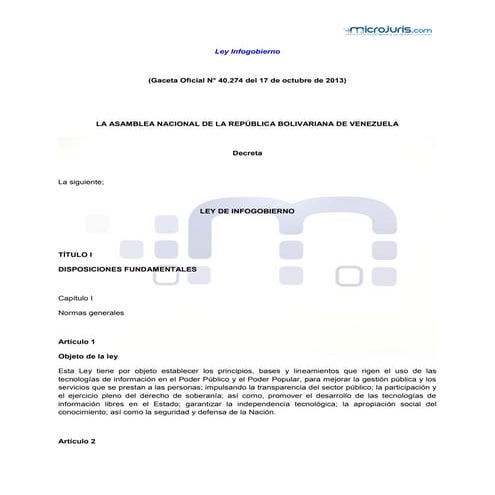 Ley infogobierno