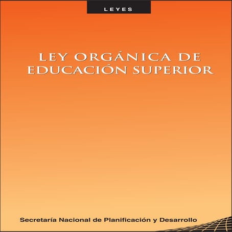 Ley orgánica-de-educación-superior