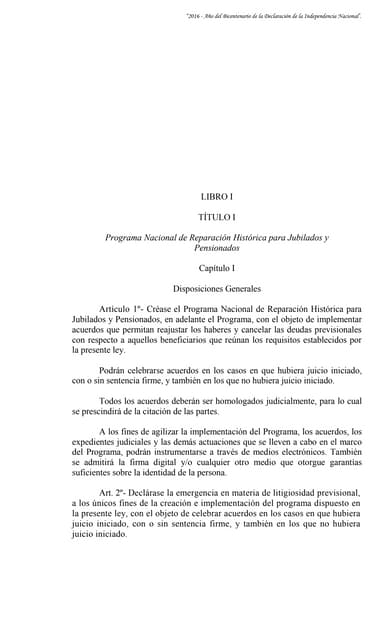 ¿Qué es la reparacion historica de jubilados y pensionados?