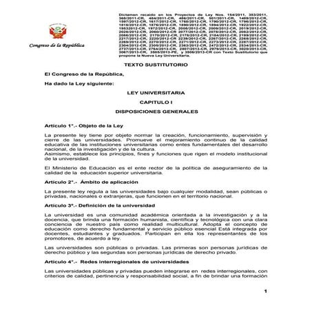 Ley Universitaria