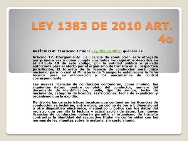 Ley 1383 de\_2010\_presentacion