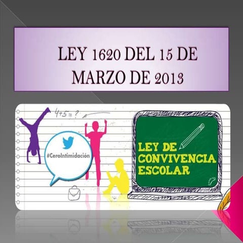 Ley 1620 del 15 de marzo de 2013 | PPTX