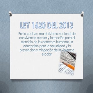 Ley 1620 del 2013