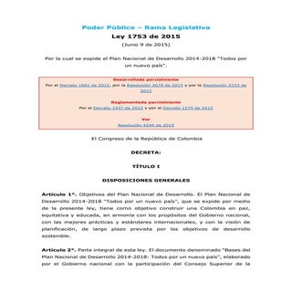 Ley 1753 de_2015
