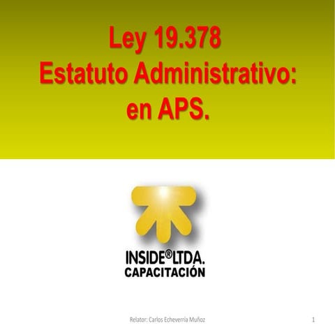 LEY 19378  