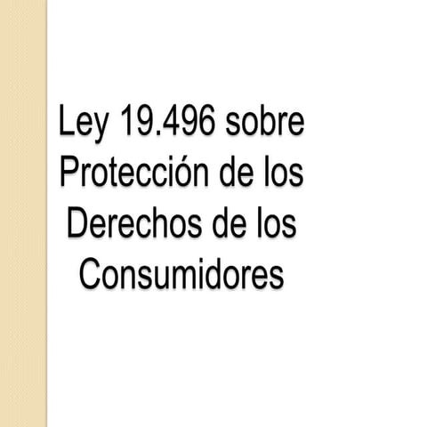 ley 19496 presentación power point...... | PPTX
