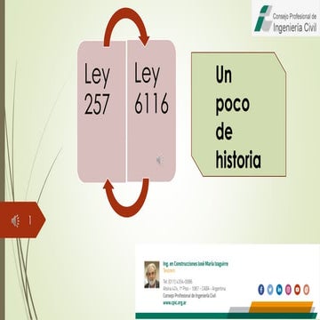 Ley 257 / 6116 - Un poco de historia