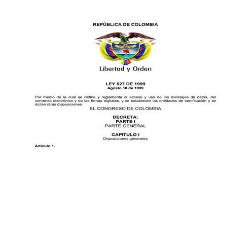 Ley 527 de 1999