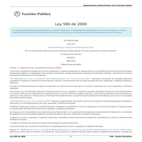 Ley_590_de_2000.pdf para promover desarrollo