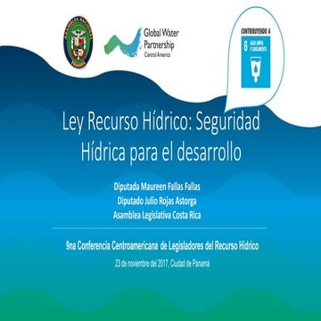 Avances en la normativa del agua en Costa Rica