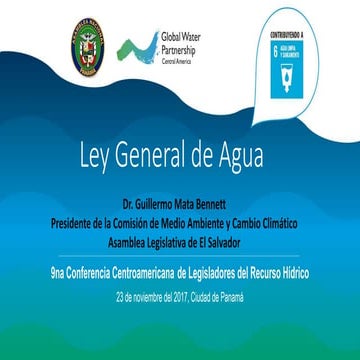 Avances en la normativa del agua en El Salvador