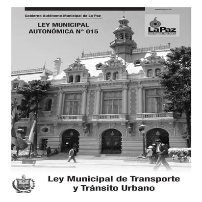 Ley Municipal de Transporte y Tránsito Urbano
