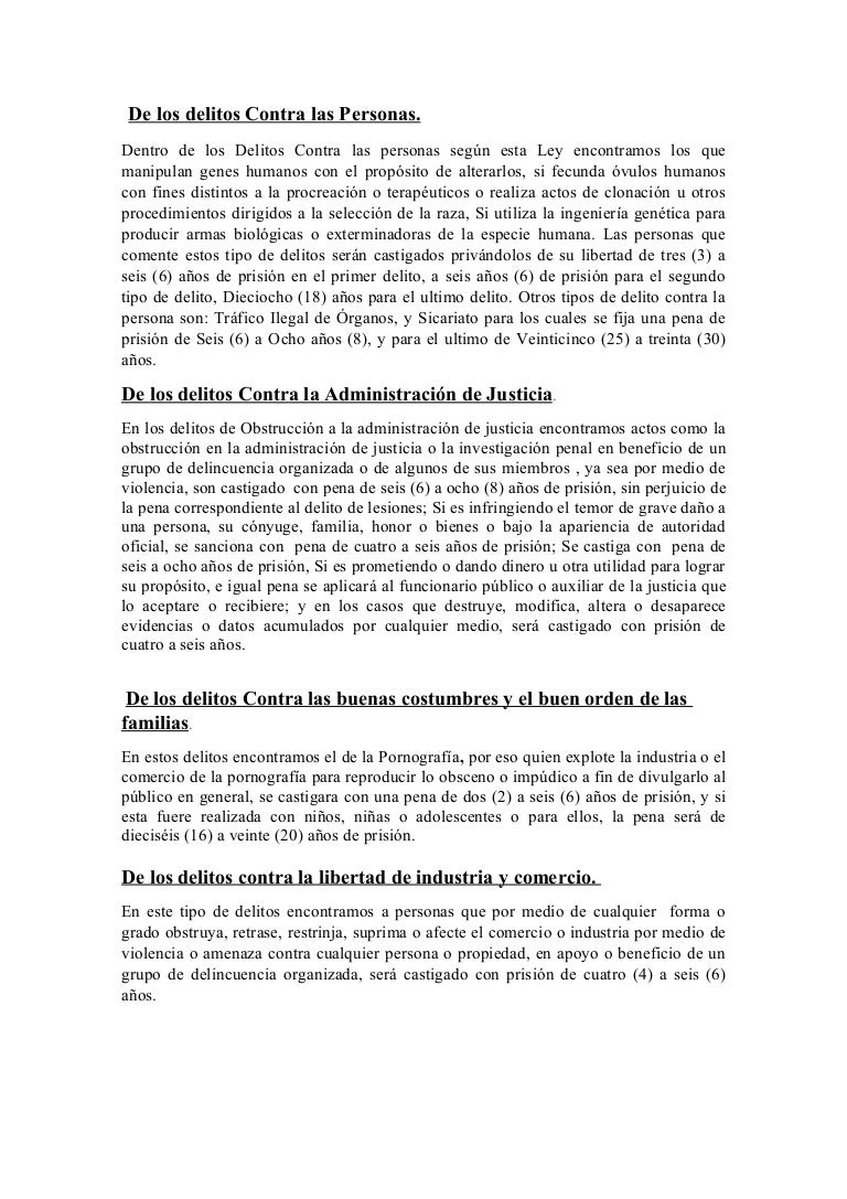 Ley contra la delincuencia organizada