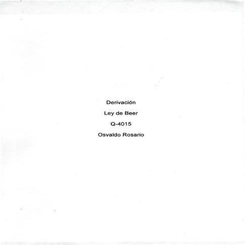 Ley de beer derivacion