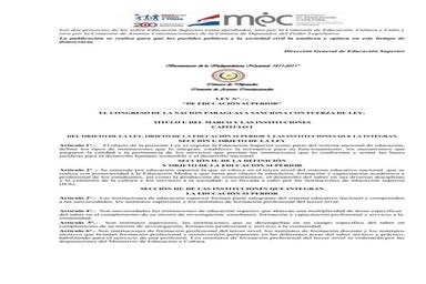 Ley de educacion superior