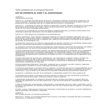 Ley de fomento audiovisual 