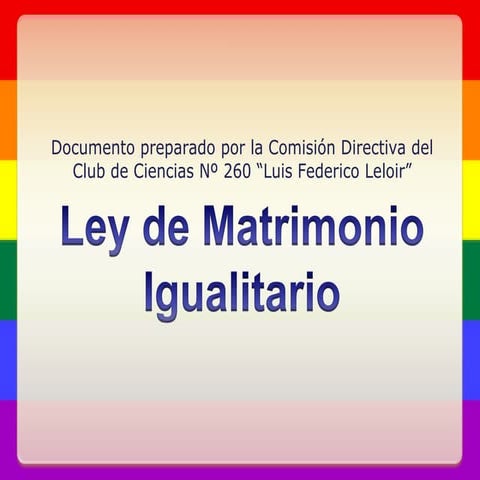 Ley de matrimonio igualitario