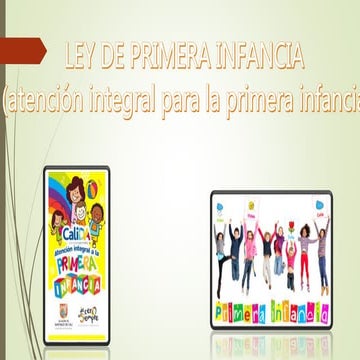 Ley de primera infancia