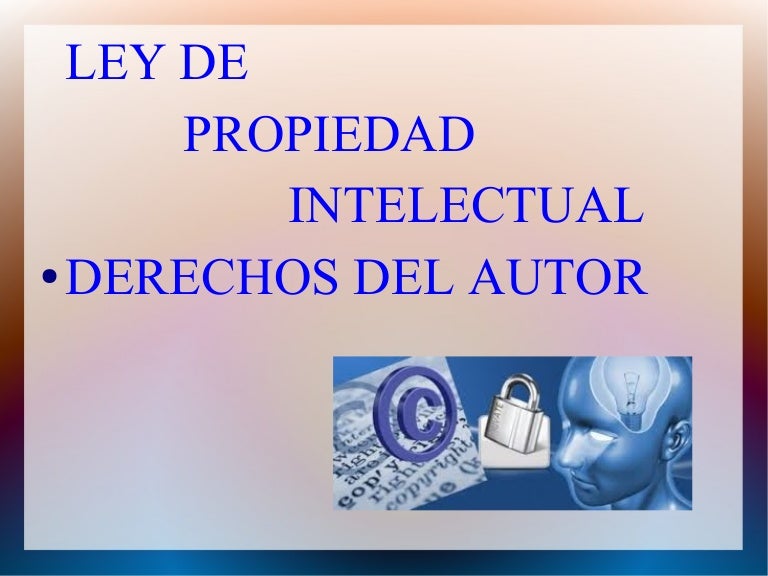 Ley de propiedad intelectual