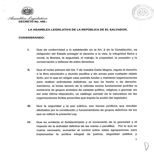 Ley de proscripción de maras o pandillas