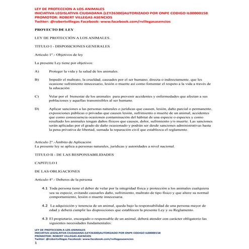 Ley de protección a los animales   il00000158 texto completo