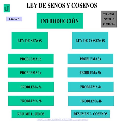 Ley de senos y cosenos