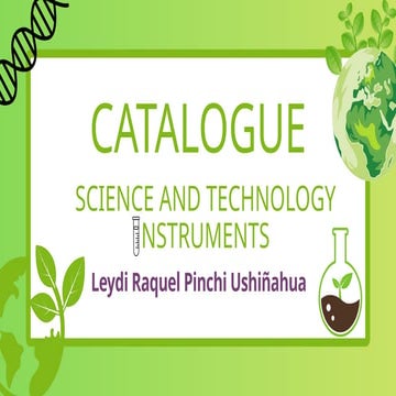 Comprehensive Catalogue of Science and Technology Instruments for ...