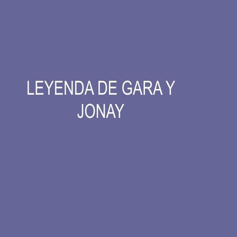 Leyenda de gara y jonay
